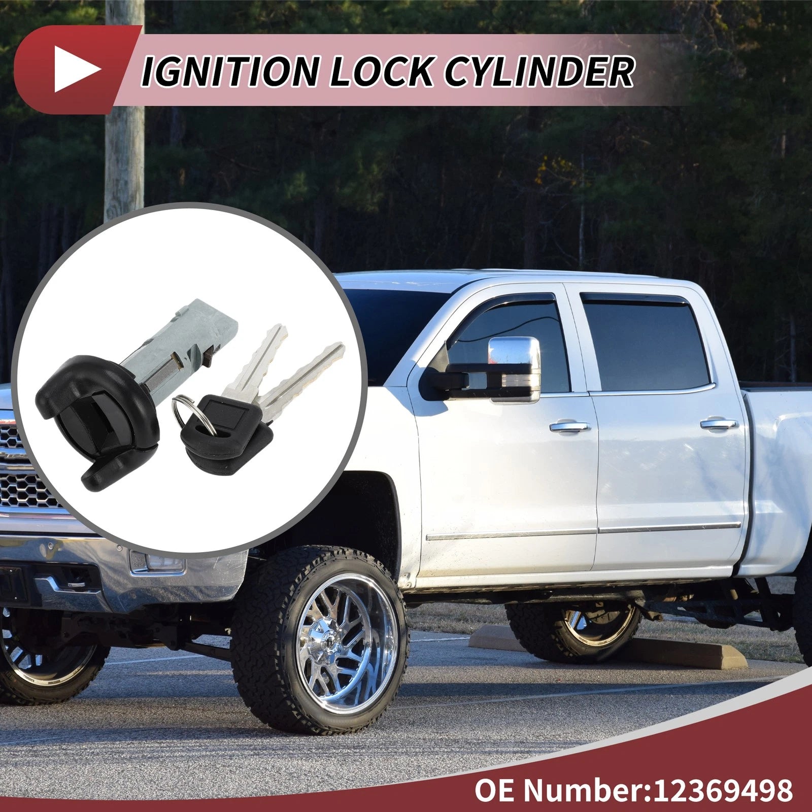 Ignition Lock Cylinder Replacement for Chevrolet Silverado 1995–1997 for GMC Yukon