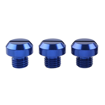 3Pcs M10x1.25 Motorcycle Mirror Hole Blanking Plugs Blue