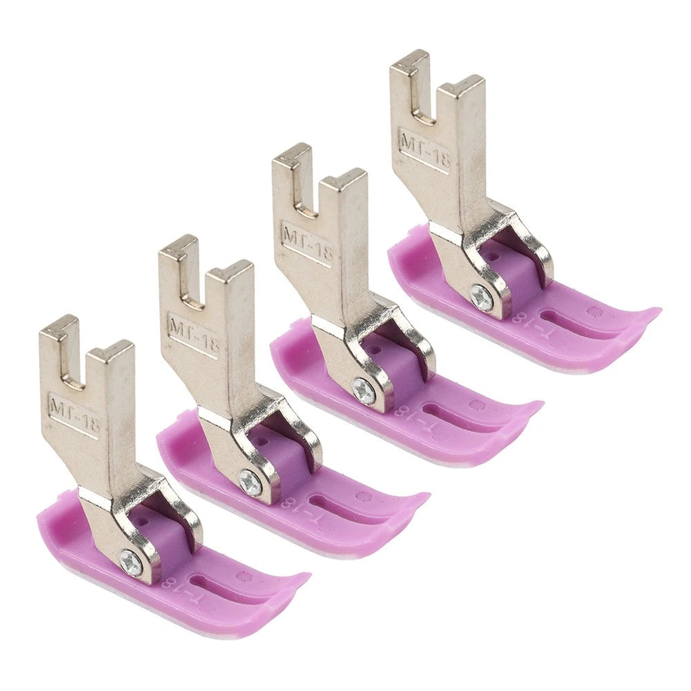 Set of 4 MT-18 Extra Thin Precise Presser Feet for Industrial Sewing Machine