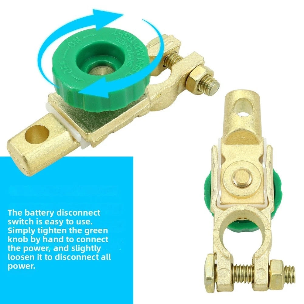 Battery Disconnect Switch Kit for Car RV Marine Applications