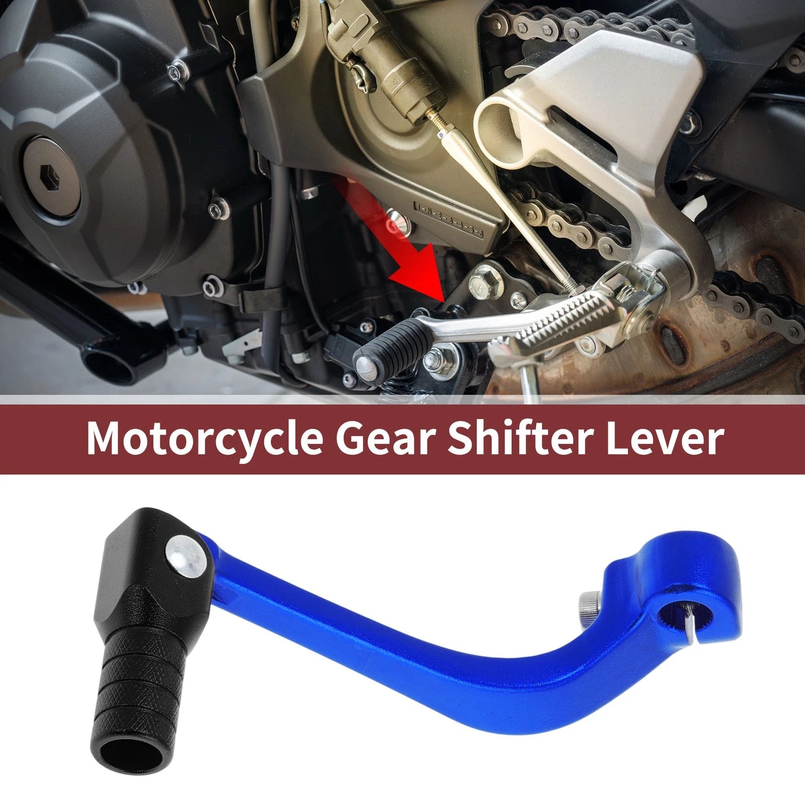 Folding Gear Shifter Lever for Honda CRF110F 2013–2018 Blue