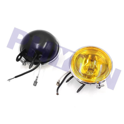 3.5'' LED DRL Round Fog Lamp for Universal Vehicles (12V 55W) Bright Yellow
