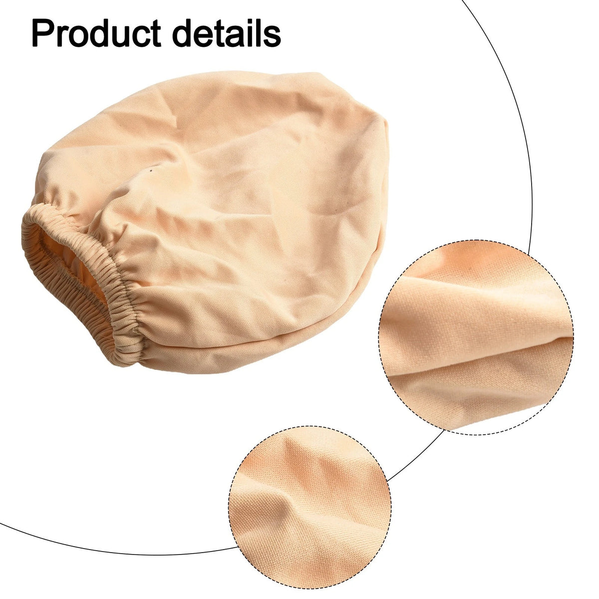 Set of 2 Headrest Covers for Car (Breathable, Sturdy, Beige)