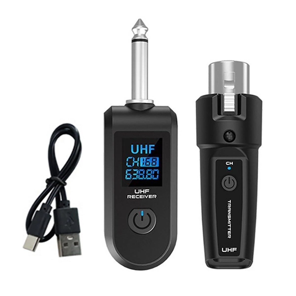 Wireless Audio Transmitter & Receiver XLR Adapter for (30-50m)