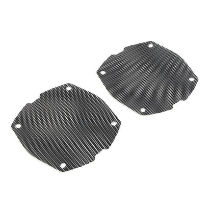 Black Thin Mesh Front Fairing Speaker Grilles for Harley FLH (1998–2013)