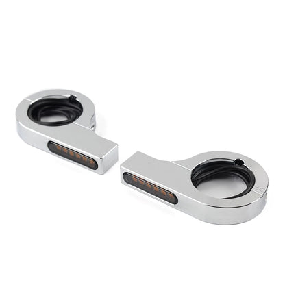 LED Fork Turn Signal Indicator for Harley Touring Dyna Chrome