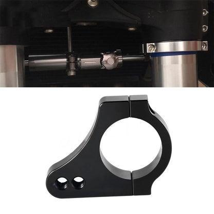 43MM Black Motorcycle Steering Damper Fork Frame Bracket Reduce Lever Vibration