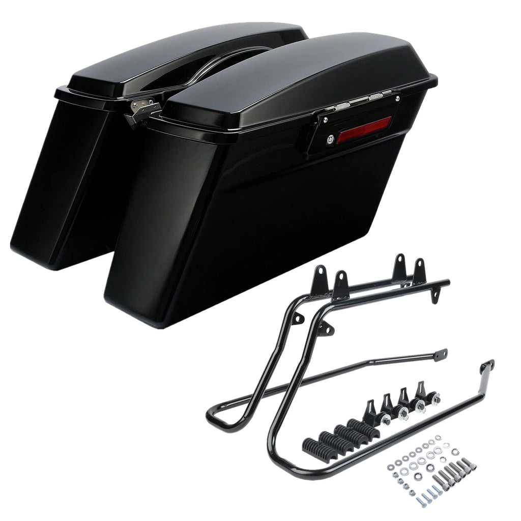 Hard SaddleBags with Conversion Bracket for Harley Softail Springer (1984–2017)