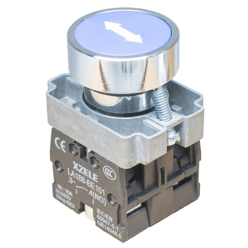 Pushbutton Switch for LA188-BA3665 (1NO 1NC, Metal Head, Dual Color Indicator)
