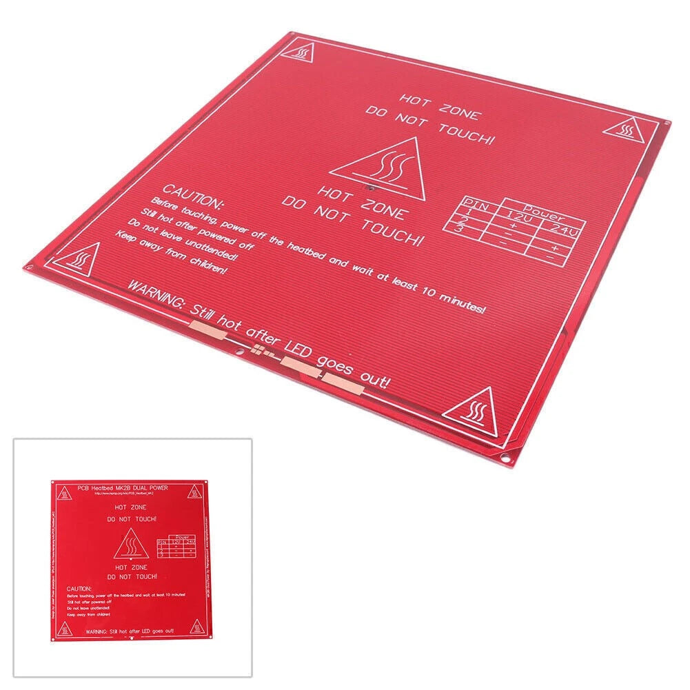 RepRap 3D Printer PCB Heatbed MK2a Heated Heat Red For Prusa & Mendel