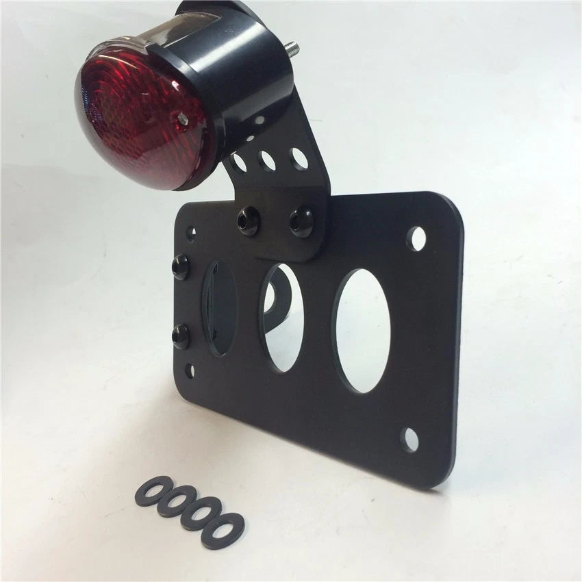 Side Mount License Plate Bracket for Harley (Black)