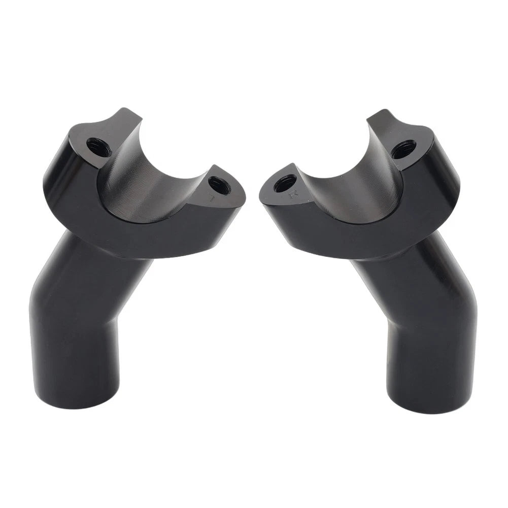 3.5" Pullback Handlebar Risers for Harley Dyna Softail Road King (1" Bar) Black