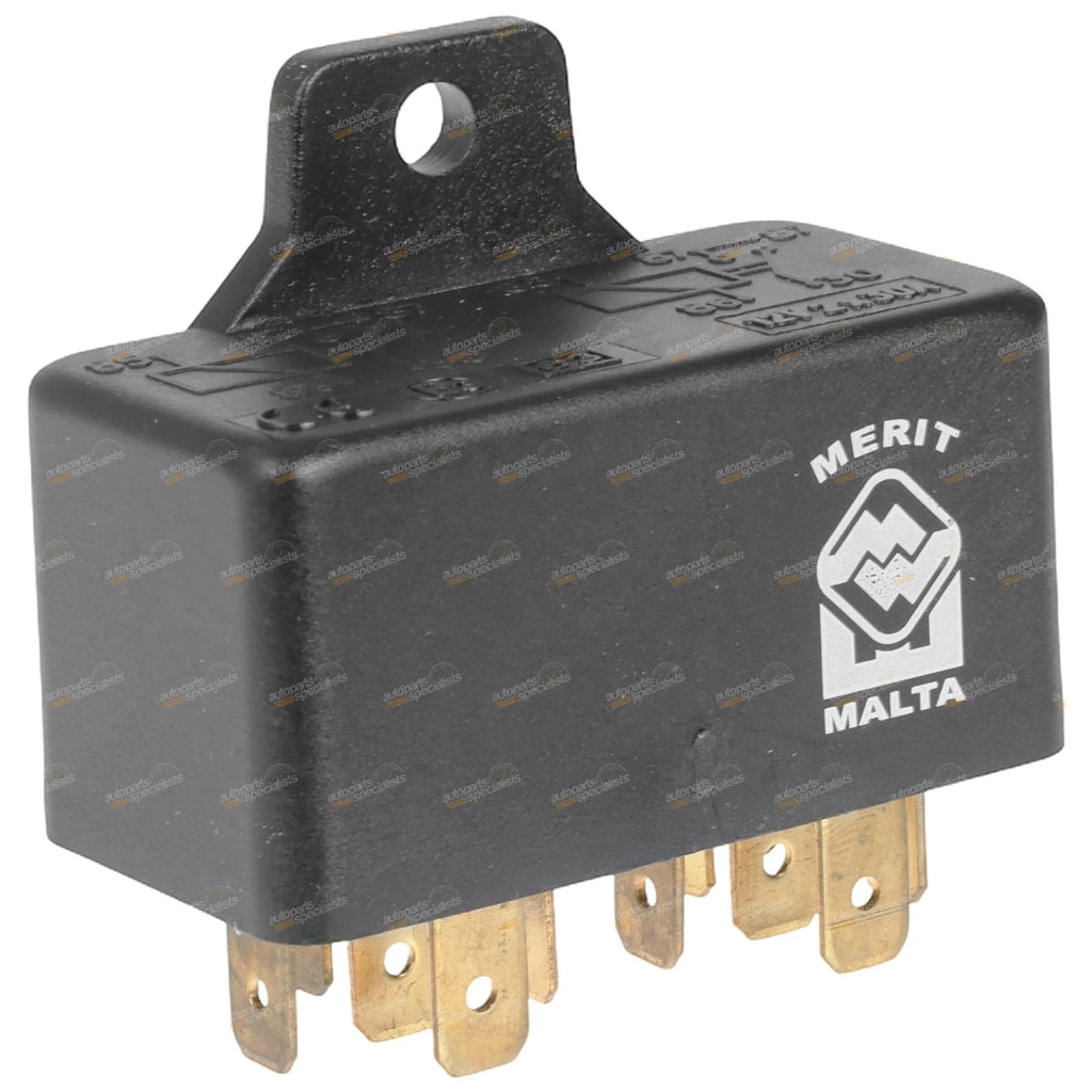 Merit Double Relay 12V 5Pin 30A for