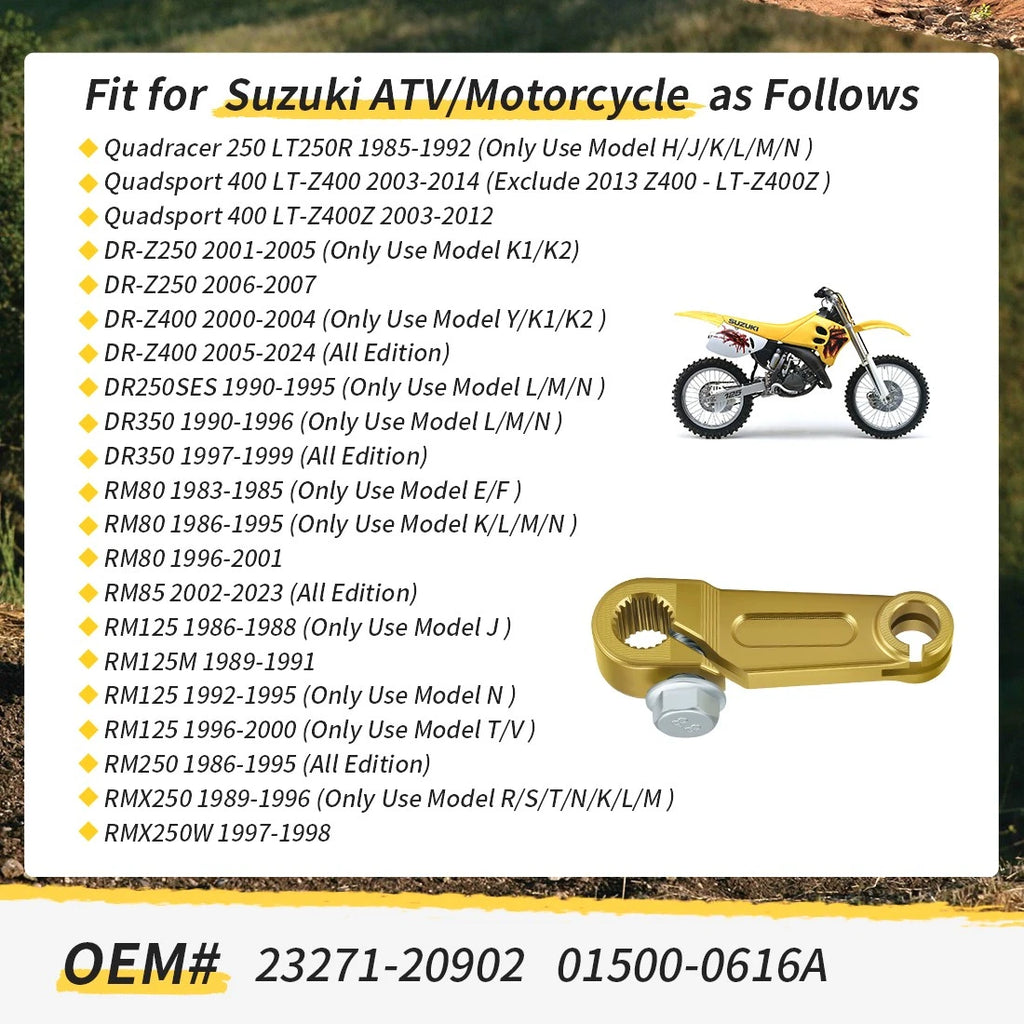 Clutch Release Arm for Suzuki DRZ400 LT-Z 400 RM 80 85 DR350 (1980–1985) 23271-20902