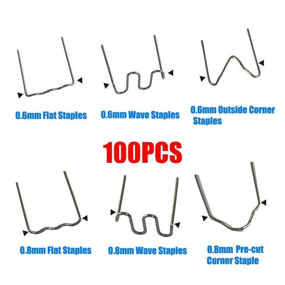 100Pcs Hot Stapler Staples Kit for Plastic Welder Car Bumper