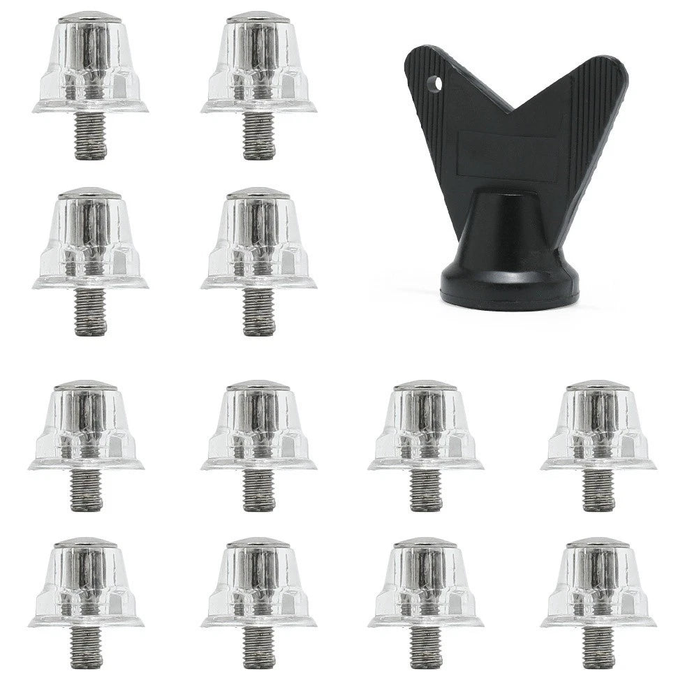 12pcs Aluminum Alloy Soccer Boot Studs 5mm Thread for Soccer Boots