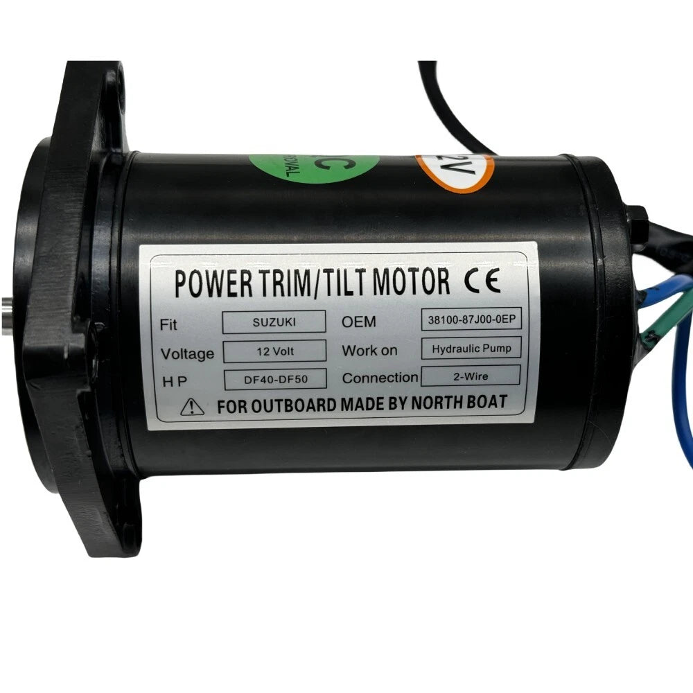 Tilt Trim Motor for Suzuki DF 40 50 QHS/L TS Outboard (1999–2010) 38100-87J00-0EP