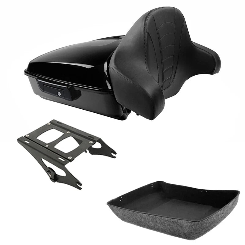 Chopped Trunk Backrest Mount Rack for Harley Touring Road King (2014–2026)