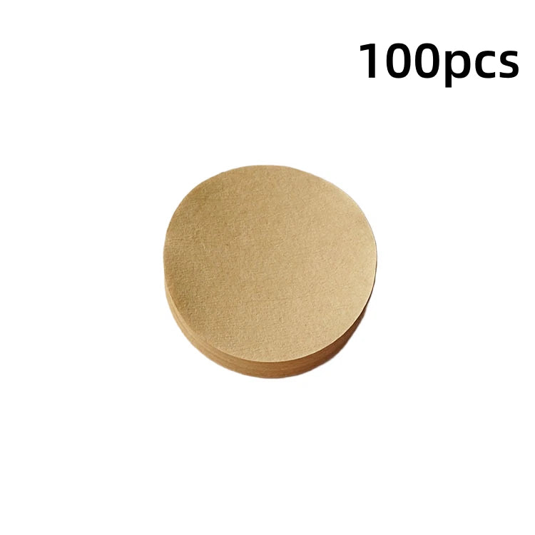 100 pcs Coffee Filter Paper for 51mm 53mm 54mm 58mm Drip Brewers