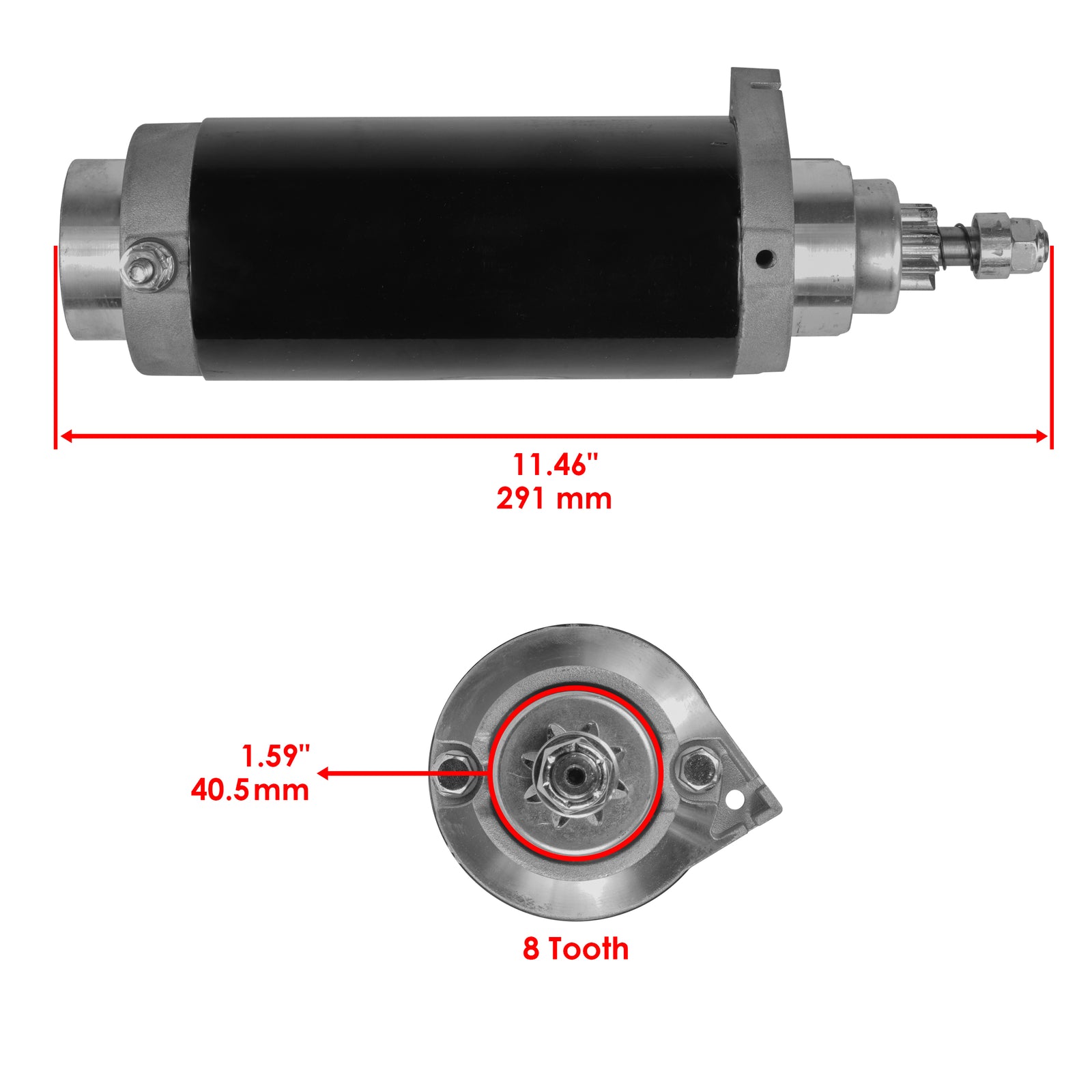 Caltric Starter Replacement for Mercury Mariner (2005–2011)