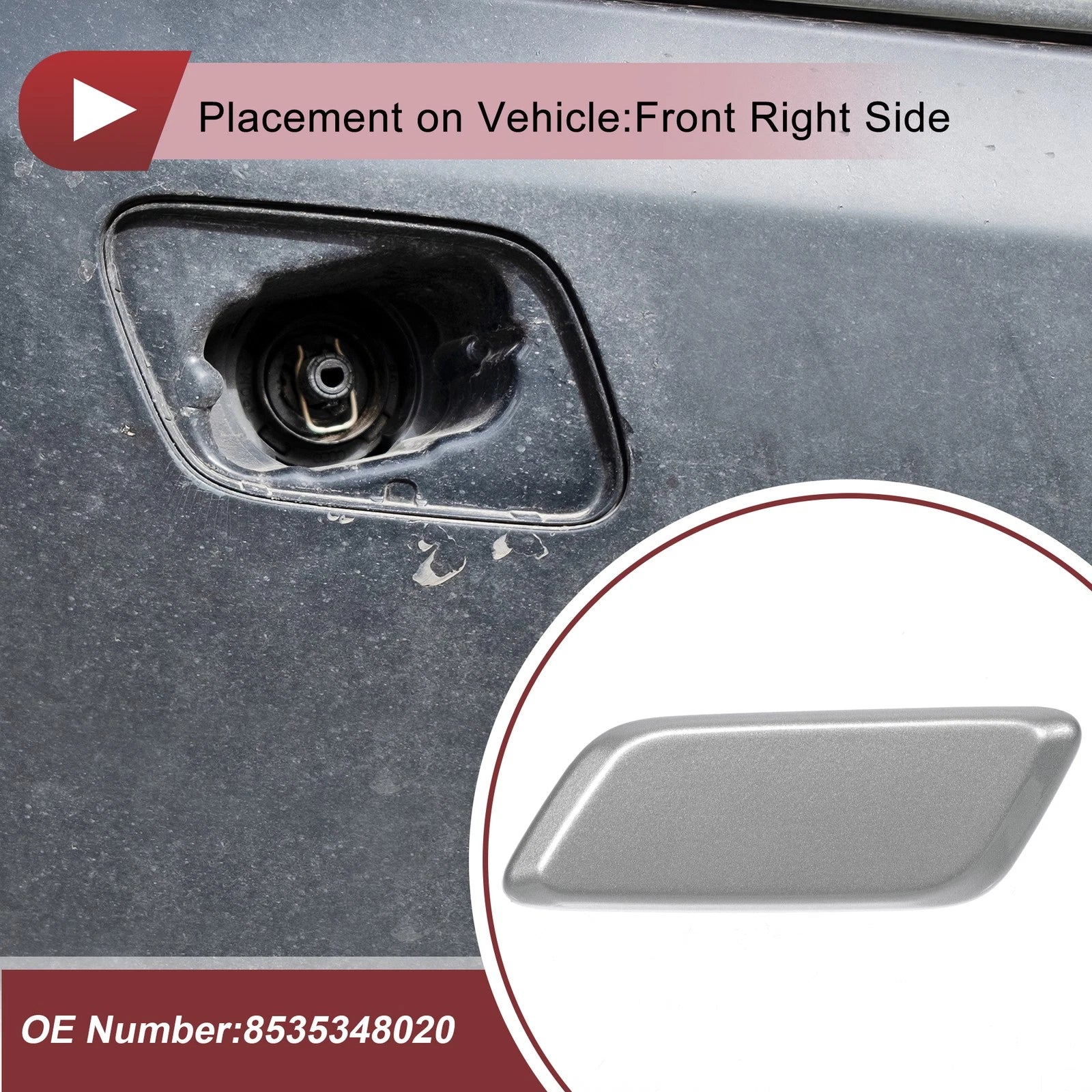 Front Left Bumper Headlight Washer Nozzle Cover for Lexus RX350 (2016–2022)
