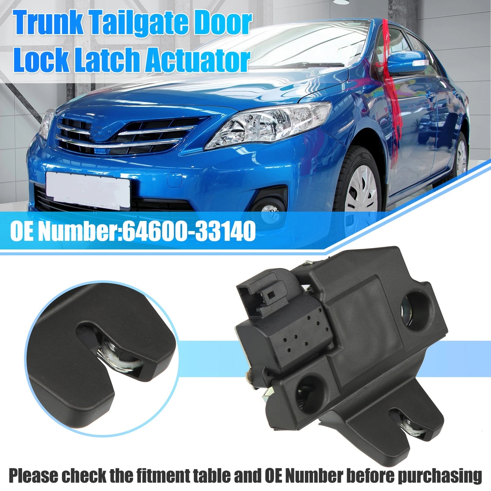 Tailgate Latch Actuator for Lexus ES350 (2007–2012) 64600-33140