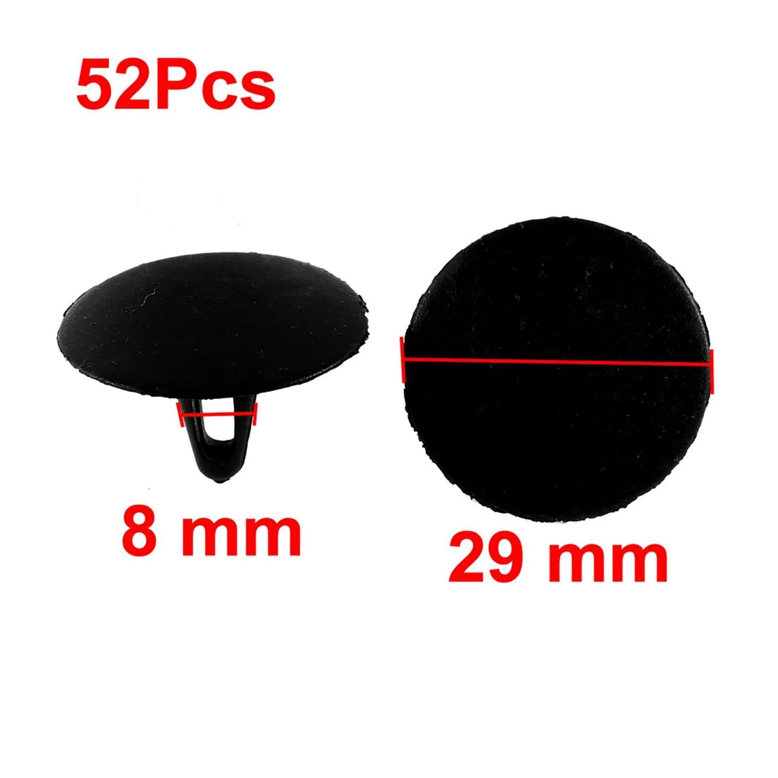 52Pcs Bonnet Insulation Clip Panel Fastener Replacement for Toyota (2005–2015)