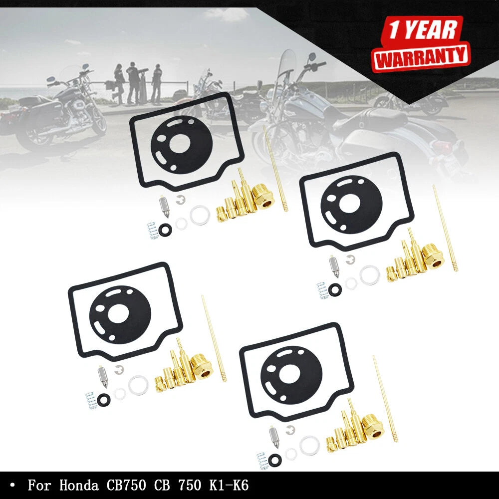 4 Carburetor Rebuild Kit for Honda CB750 (1969–1976)