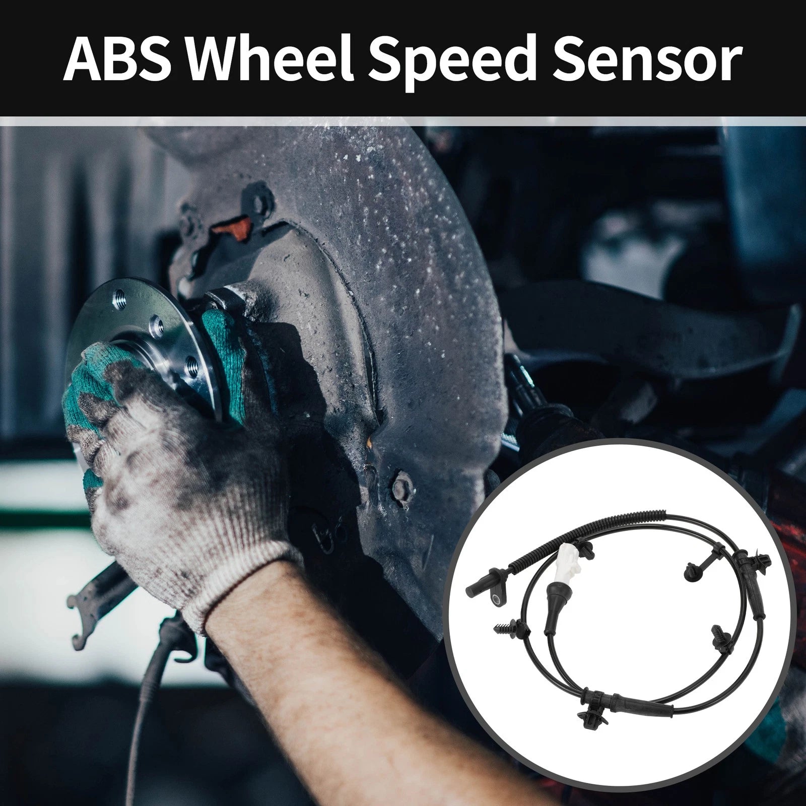 ABS Sensor No.DT4Z2C205AB for Ford Edge (2007–2014) Front Left Driver Side