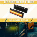 Front LED Side Marker Light Pair for Chevy Camaro (2010–2015) Amber Black