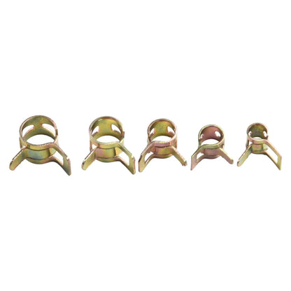 50pcs 5mm-9mm Spring Clips for Fuel Water Line Hose Pipe Tube Clamps