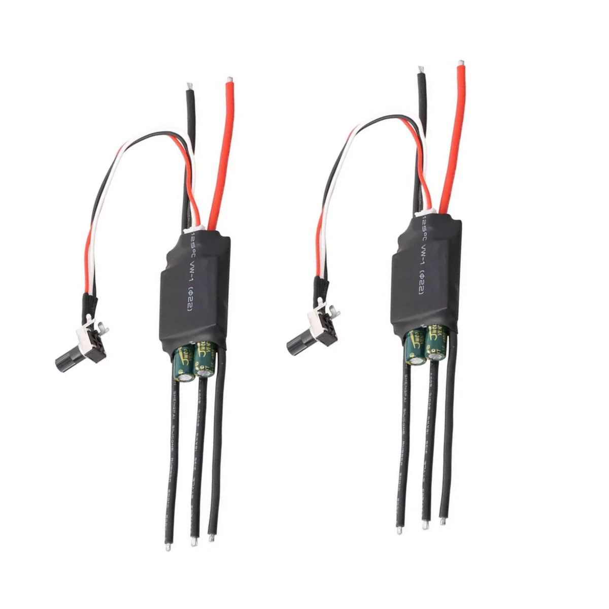 2X Brushless Motor Driver ESC Speed Controller 7-24V 200W for Electric Motors