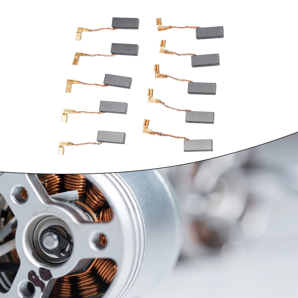10PCS Carbon Brushes for Electric Motor Tool Repair