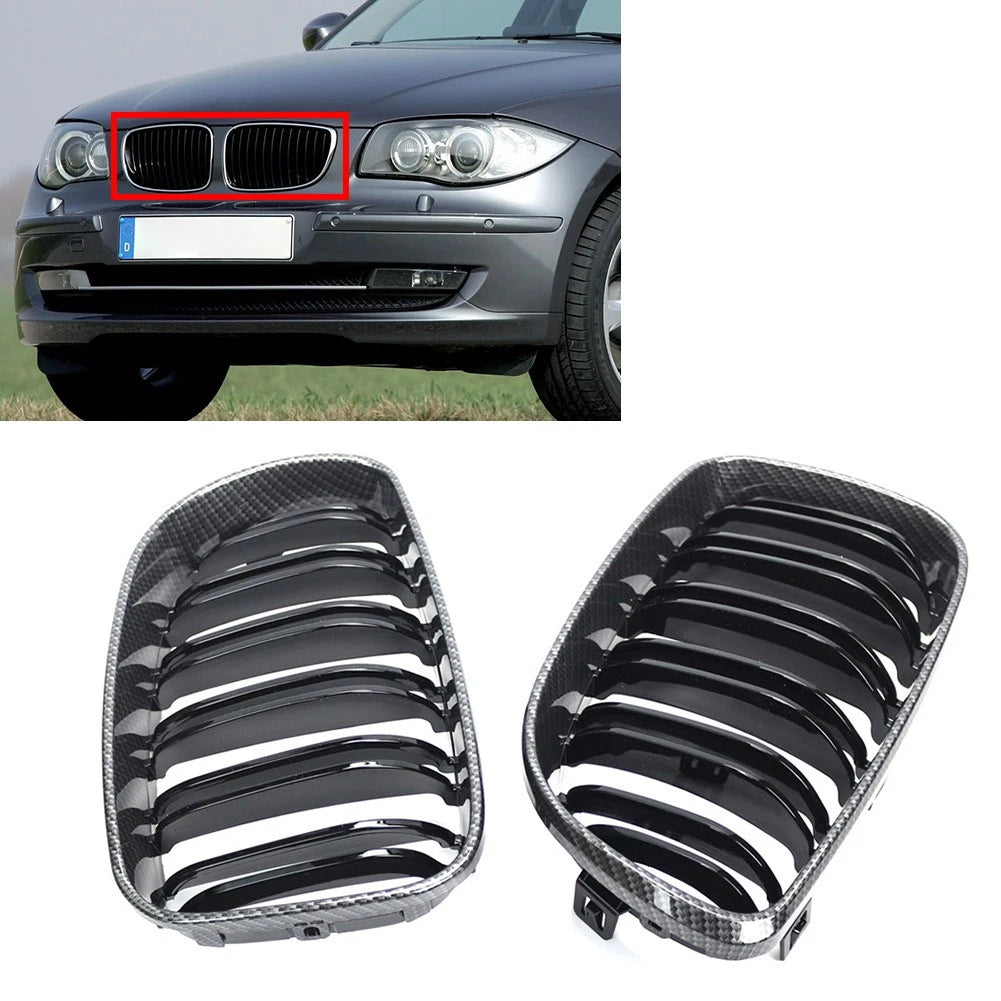 Front Hood Kidney Grille For BMW 1-Series E81 E87 2007-2011