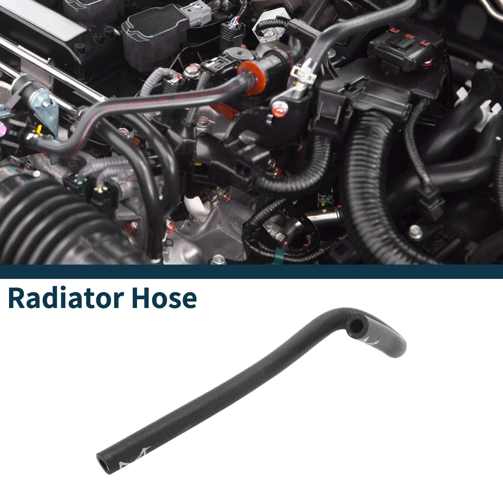 Radiator Hose Coolant Tube for Audi A4 (1995–2000) Rubber Black