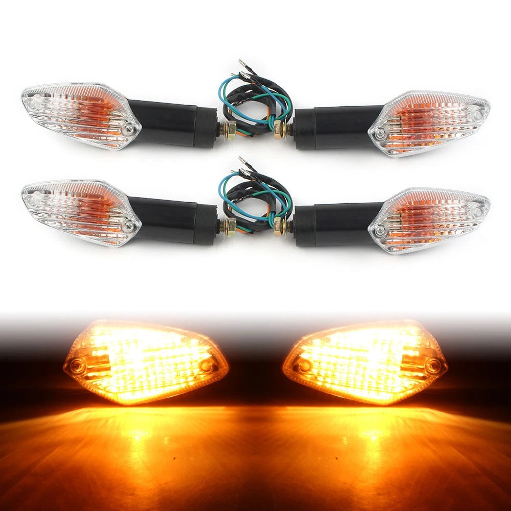 2X Clear Indicators Front & Rear Turn Signal Light for Honda CBF125 (2009–2016)