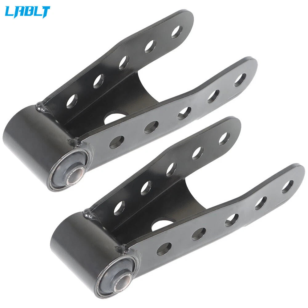 Rear Lowering Shackle Kit 2 Inch Drop 6400 for Chevrolet Dodge Ford GMC