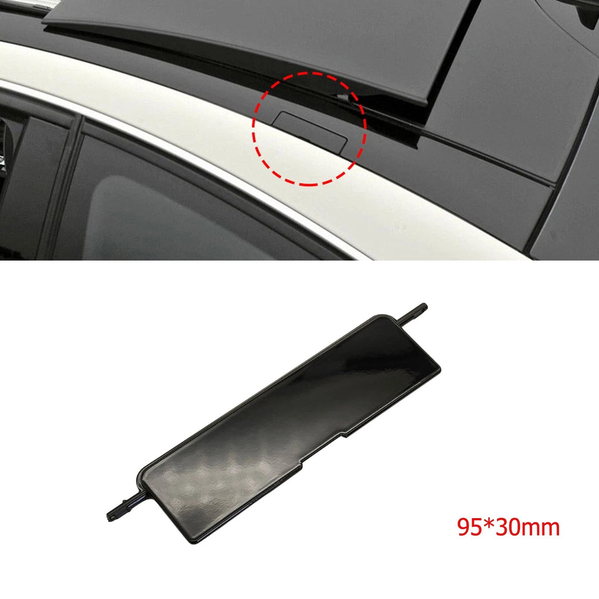 Roof Rack Port Cover for Mercedes E-Class W212 (2009–2016) 95x30 mm