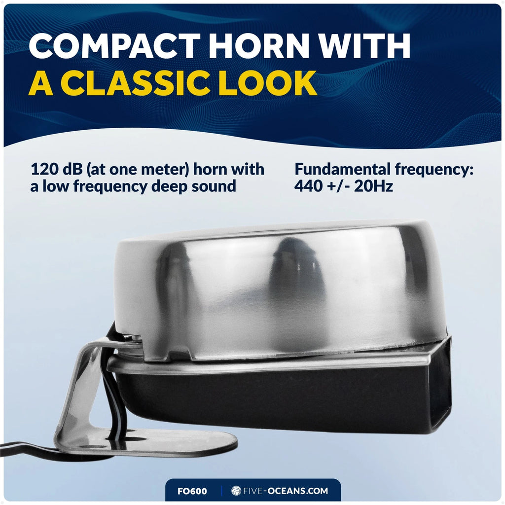 Single Electric Boat Horn for Five Oceans (12V FO600)