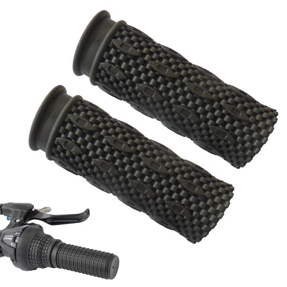 2X 85mm Rubber Grip Handlebar Grips for Bicycle