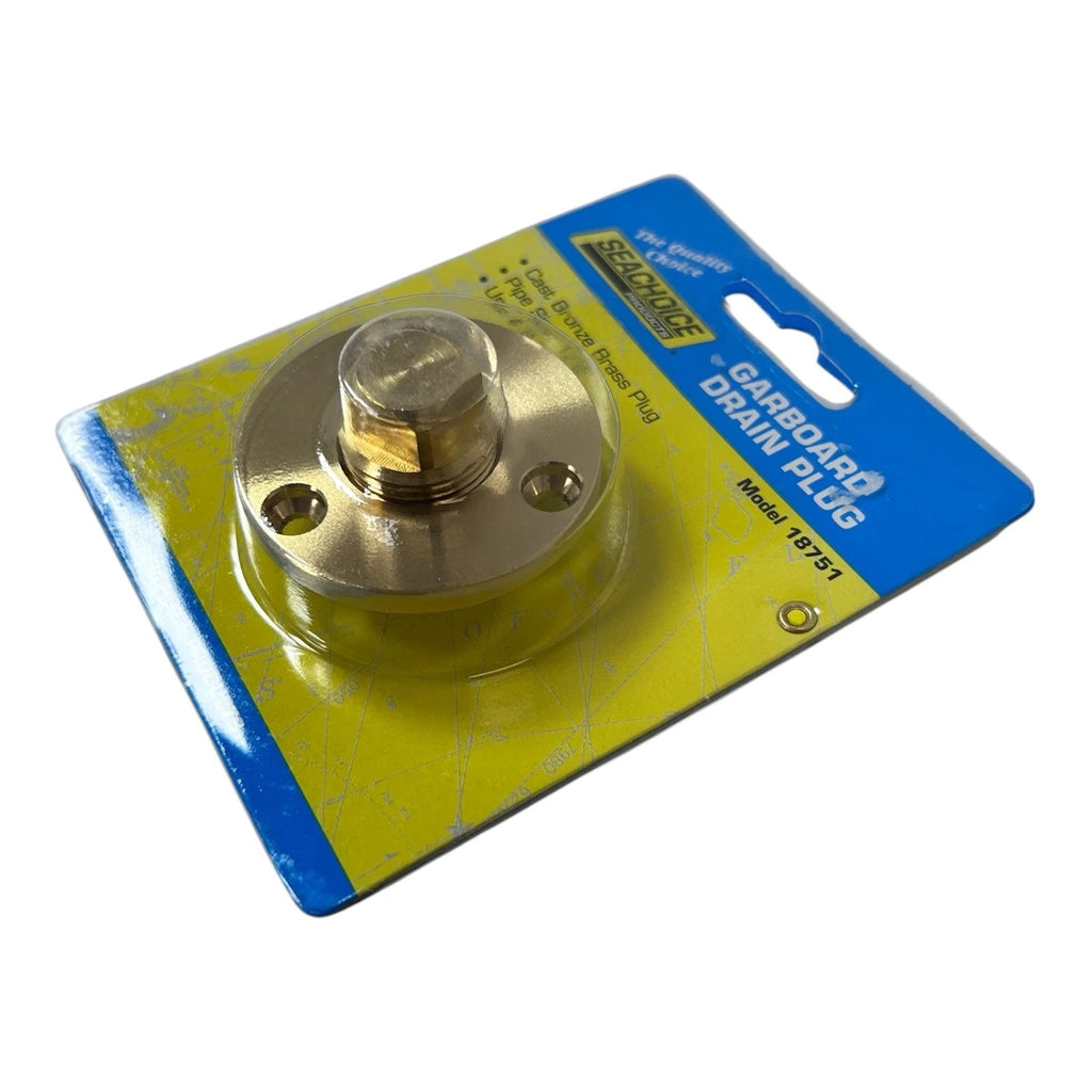 2X Cast Bronze Garboard Drain Plug for Seachoice (187751)