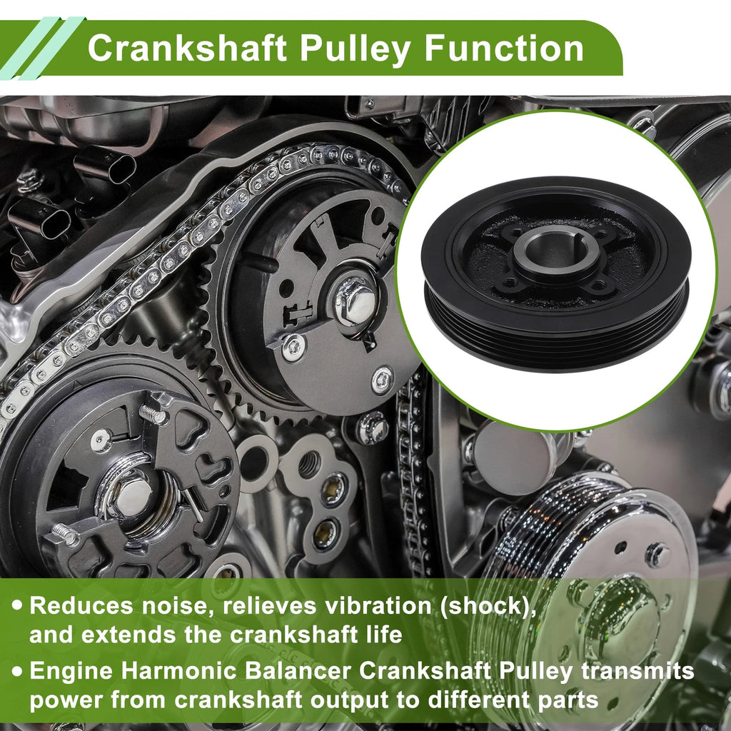 Engine Harmonic Balancer Crank Pulley Replacement for Toyota 4Runner (2003–2009)