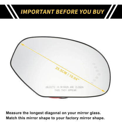 Heated Mirror Glass for GMC Sierra 2500 3500 HD (No. 15886196)