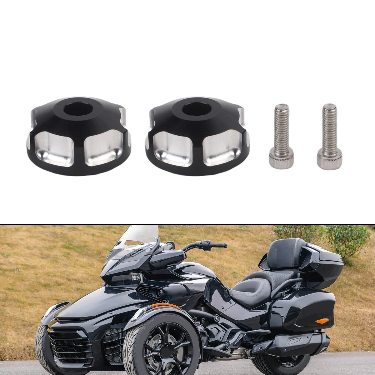 Handlebar End Cap for Spyder Trike (Custom Fit)