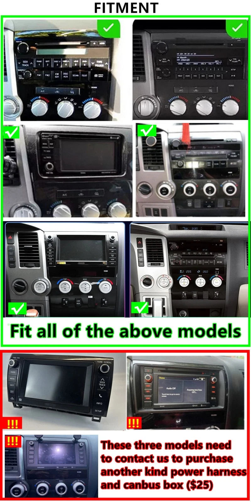 9.7'' Car Stereo GPS Navigation for Toyota Tundra/Sequoia (2007–2013)