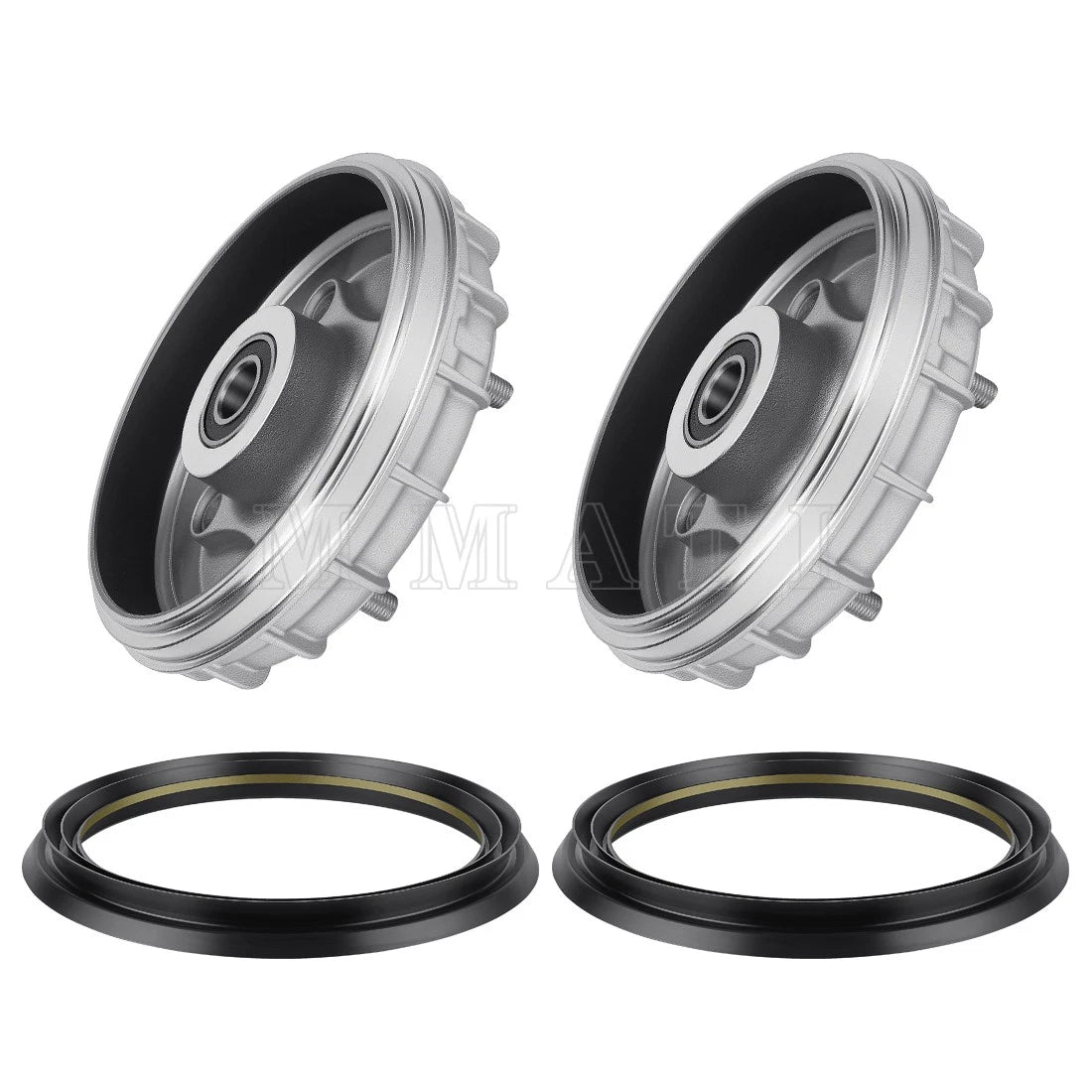 Set of 2 Front Brake Drum Hubs with Seal for Honda Rancher 350 (2000–2006)