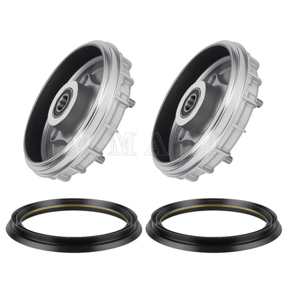 Set of 2 Front Brake Drum Hubs with Seal for Honda Rancher 350 (2000–2006)