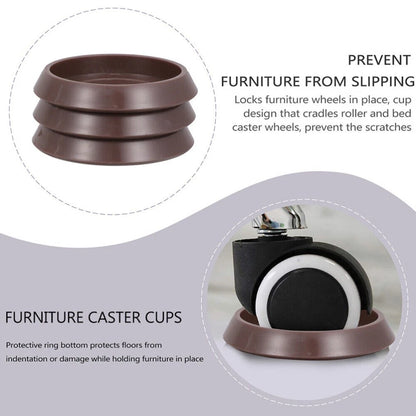 Caster Cups for Laminate Tile Wood Furniture (45mm)