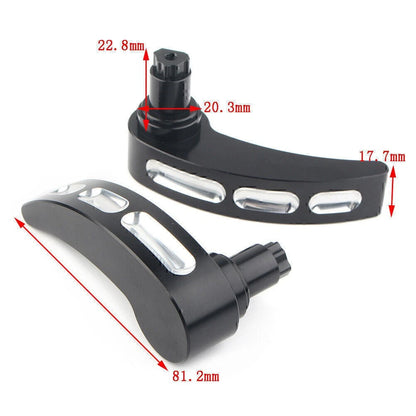Motorcycle Saddlebag Lid Lifter Latch Levers For Harley Road Glide 2014-17 Black