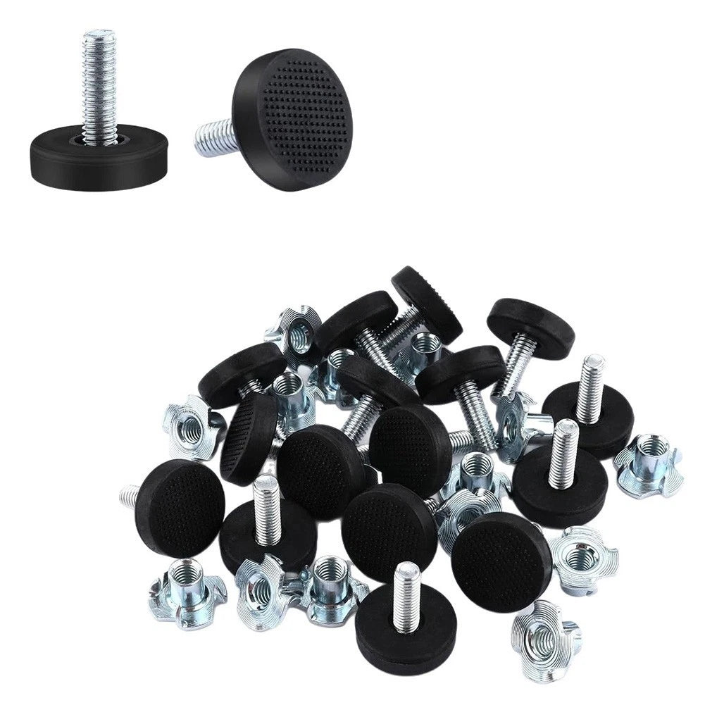 10pcs Adjustable M6 Furniture Glides for